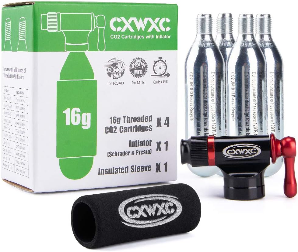 CO2 Inflator Kit with 16g/ 25g CO2 Cartridges
