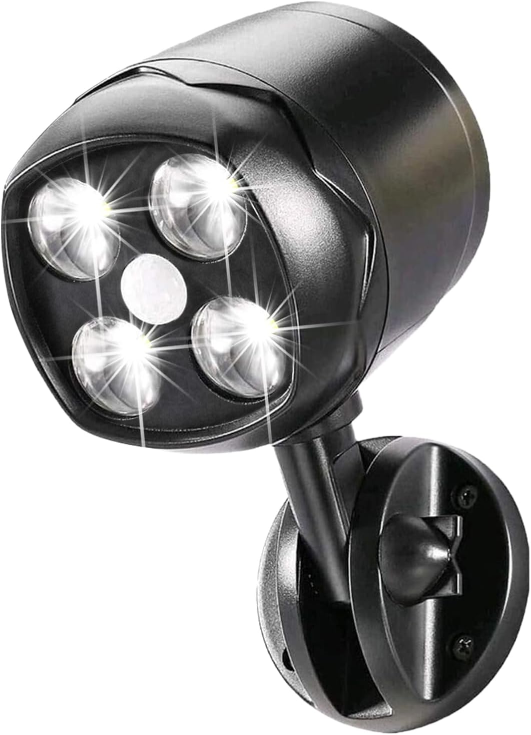 Battery Powered Outdoor Motion Sensor Light, 600LM 6000K Waterproof Wide-Angle Detection Auto On/Off LED Security Light for Garage, Yard, Front Door