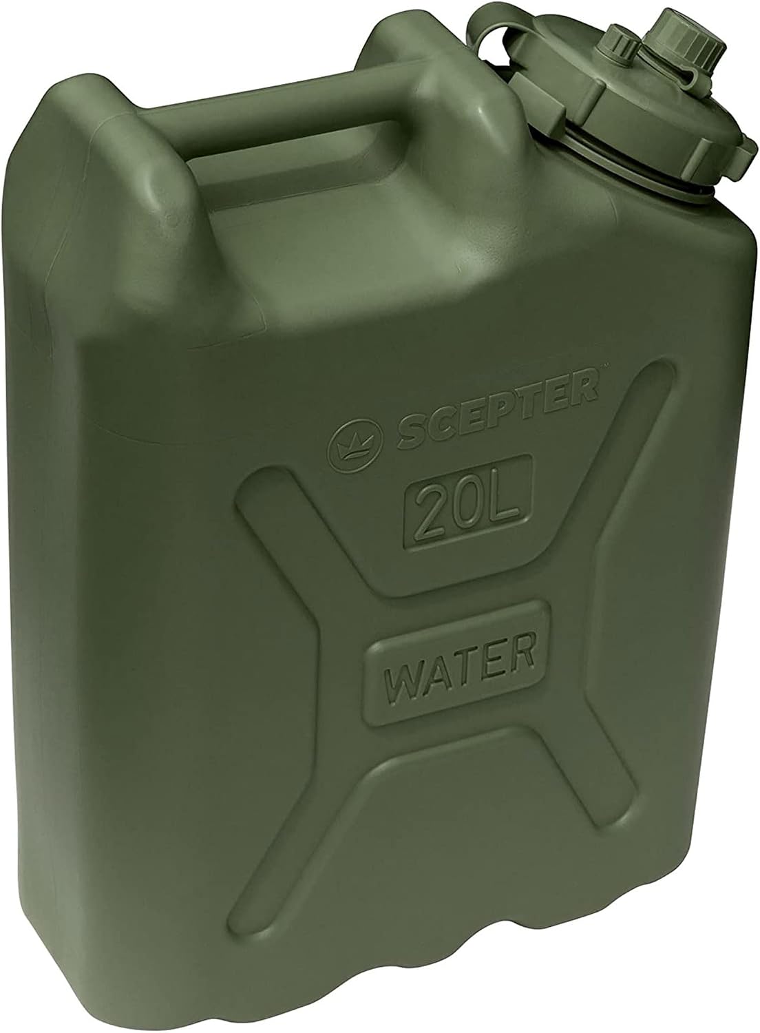 Scepter Portable Military Style Water Container for Camping & Outdoors, 5 Gallon