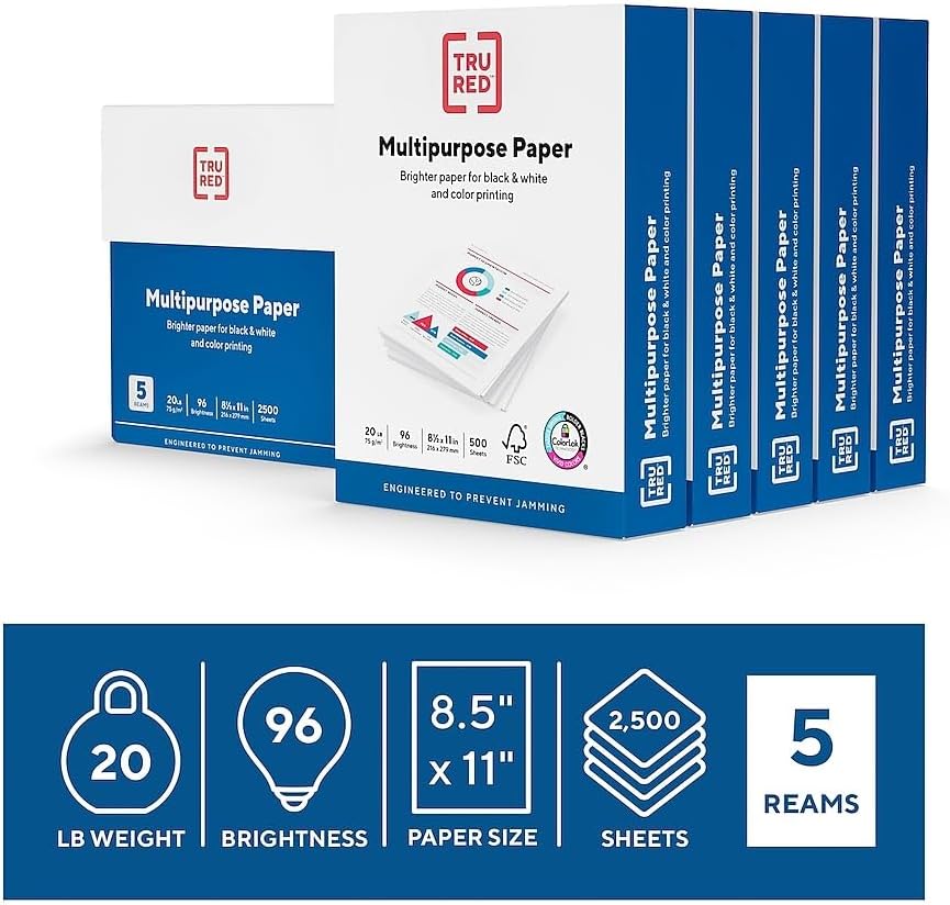 Staples 11-Inch X 17-Inch Multipurpose Paper 20 Lbs. 96 Brightness 500/Ream
