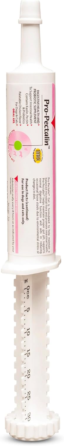 Vetoquinol Pro-Pectalin Oral Paste for Dogs & Cats – Chicken Flavor – Helps Reduce Occasional Loose Stool & Diarrhea, Balance Gut pH