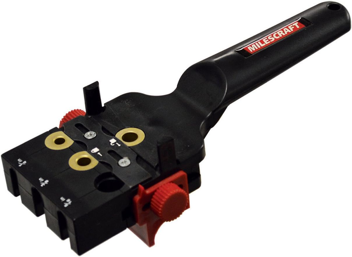 Milescraft 1309 DowelJigKit - Complete Doweling Kit with Dowel Pins and Bits