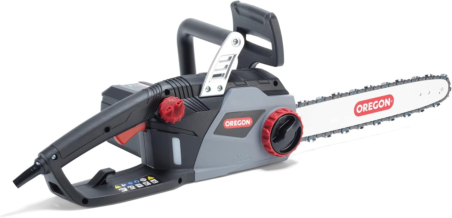 Oregon CS1400 15 Amp Electric Chainsaw, Powerful Corded Electric Saw with 16-Inch Guide Bar & ControlCut Saw Chain, Quiet & Low Kickback