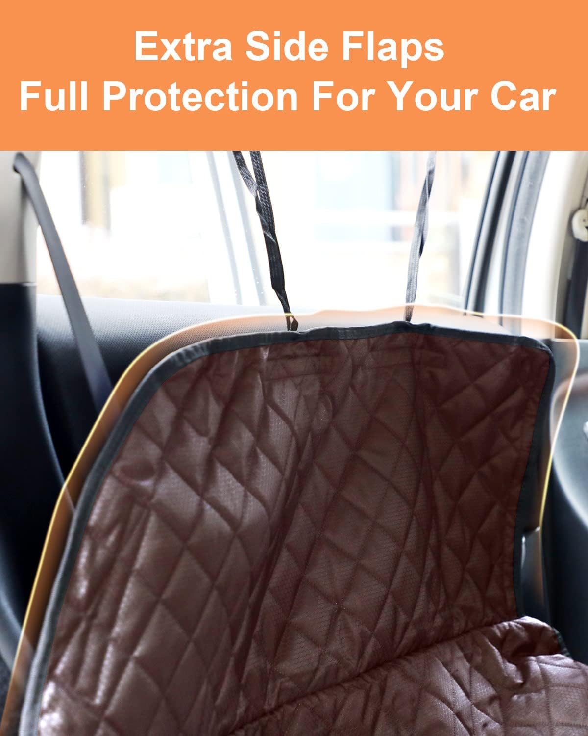 PETICON SUV Cargo Liner for Dogs, Trunk Cover with Bumper Flap Protector
