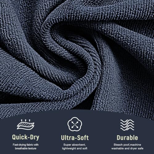 Comfy Microfiber Salon Towels 10 Pack, 29" x 16" | Soft Absorbent Quick Dry Bleach Resistant Towels, Ideal for Salon, Barber, Spa, Esthetician, Gym