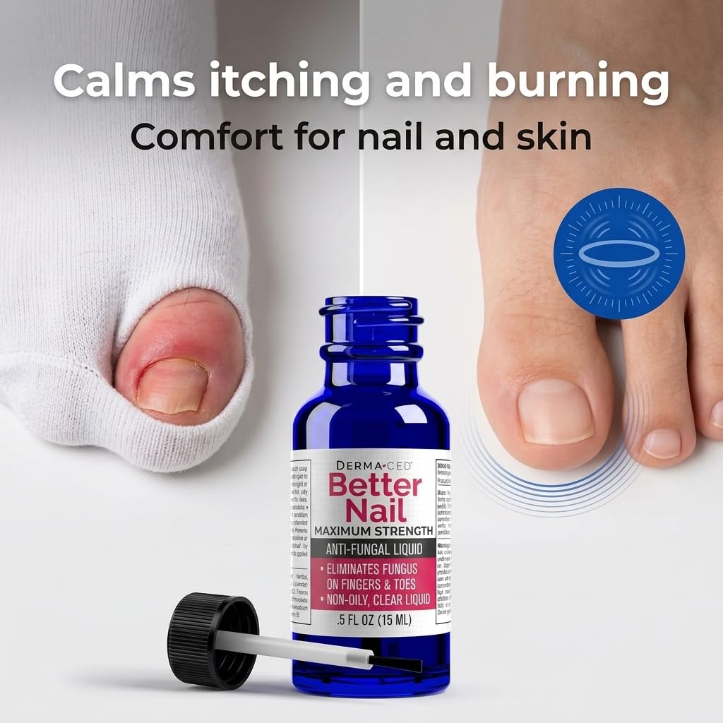 Better Nail - Treatment for Fungus Under & Around the Nail - Maximum Strength, 25% Anti Fungal Solution for Nail Support, Nail Restoring