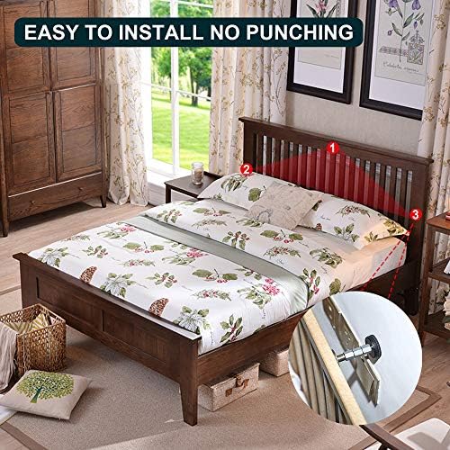 Krisler Adjustable Headboard Stoppers, 30-112mm, 2Pcs