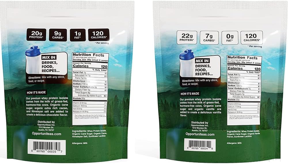 Unflavored Grass Fed Whey Isolate Protein Powder, 1 lb | Isolated, Flavorless Whey made with 100% GrassFed Hormone-Free Milk, It's Unsweetened, Cold-Pressed and Heavy-Metal Tested