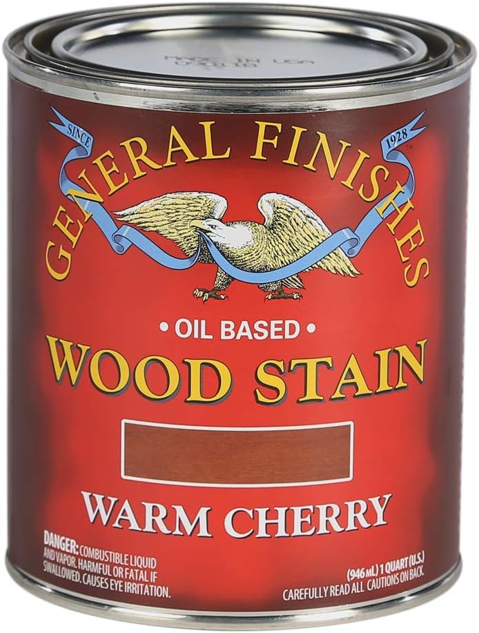 General Finishes Oil Based Penetrating Wood Stain, 1/2 Pint, American Walnut