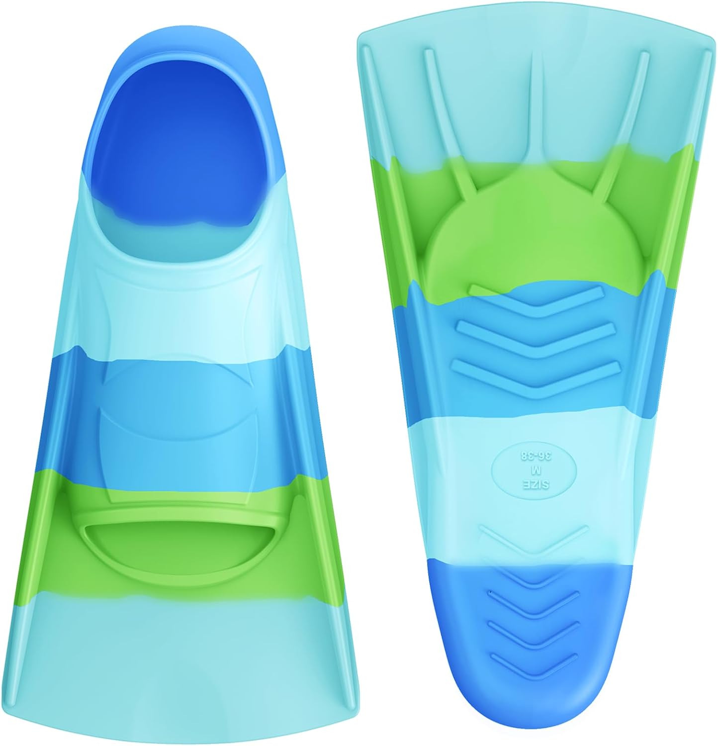 Gintenco Swim Fins, Adults & Kids Swim Training Fins for Lap Swimming