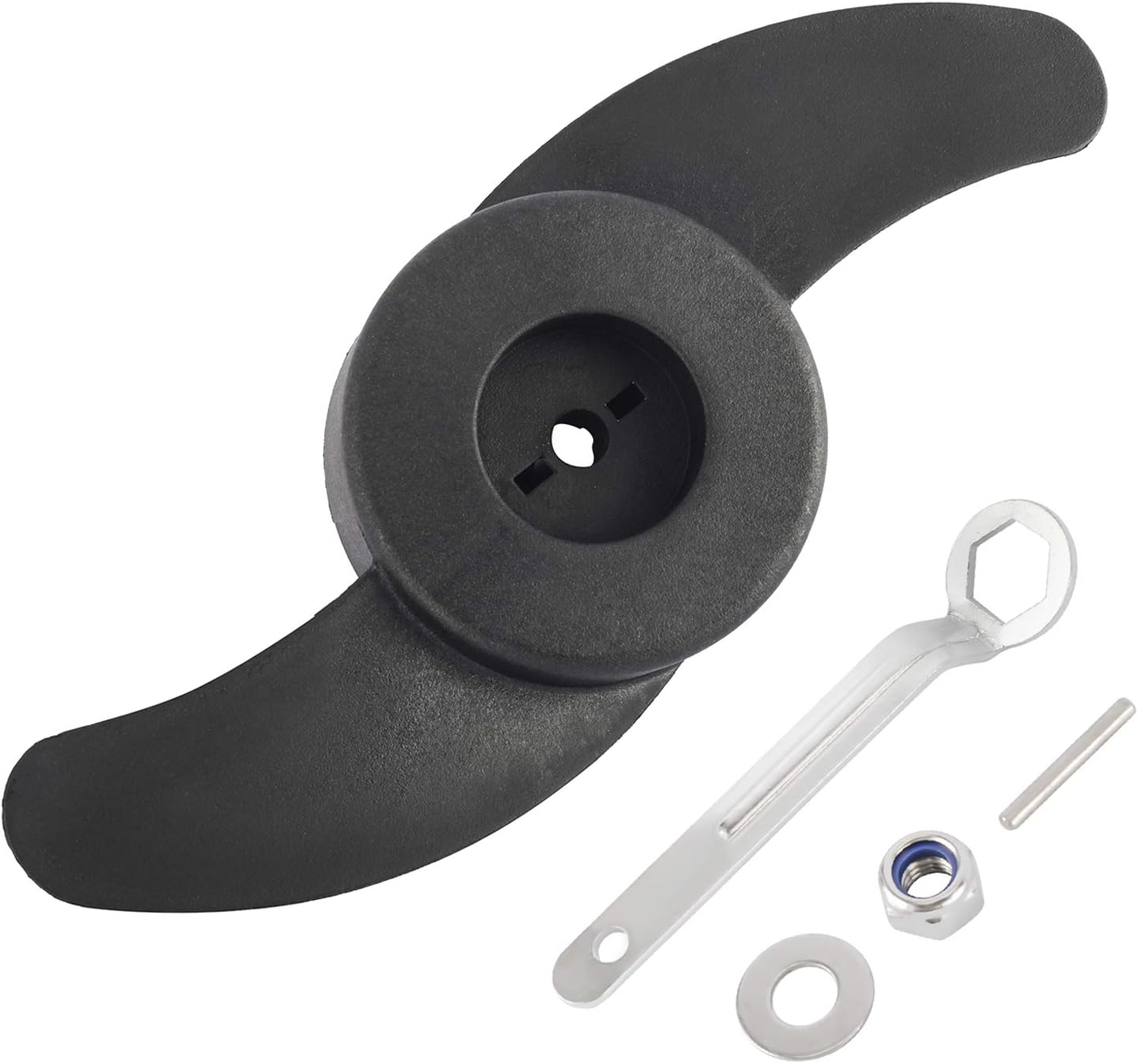 NovelBee 2 Blade Electric Trolling Motor Outboard Propeller,Power Prop Kit