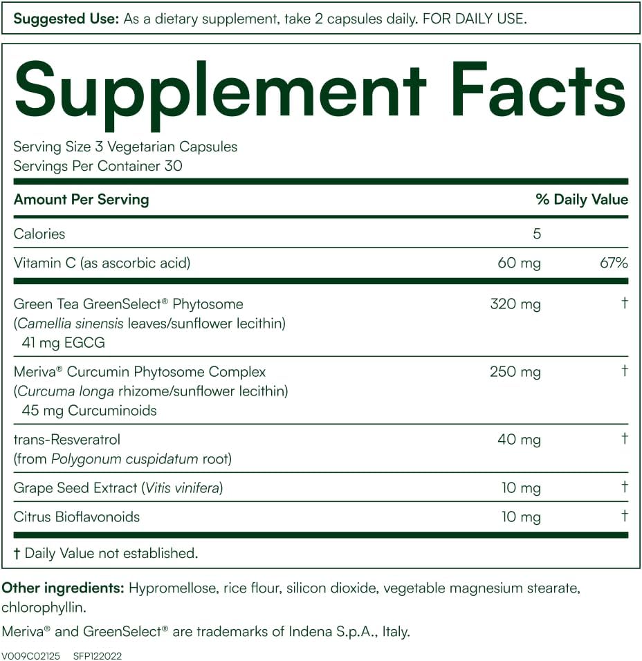 Purity Products Green Tea CR w/Phytosome Technology for Boosted Bioavailability from Chris Kilham 60 Capsules