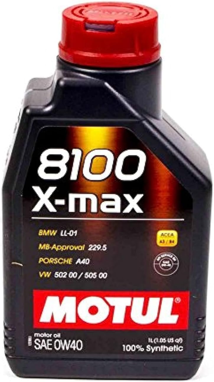 Motul MTL104531 8100 0w40 x-Max Oil1 Liter, 1 Large, 1 Pack