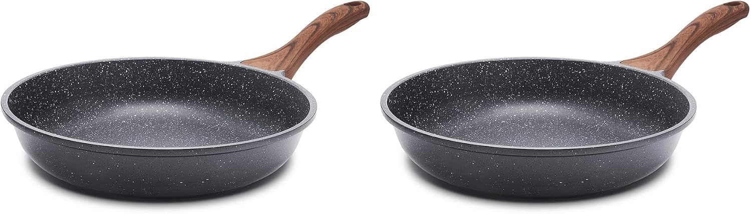 SENSARTE Nonstick Frying Pan Skillet, Swiss Granite Coating Omelette Pan, Healthy Stone Cookware Chef's Pan