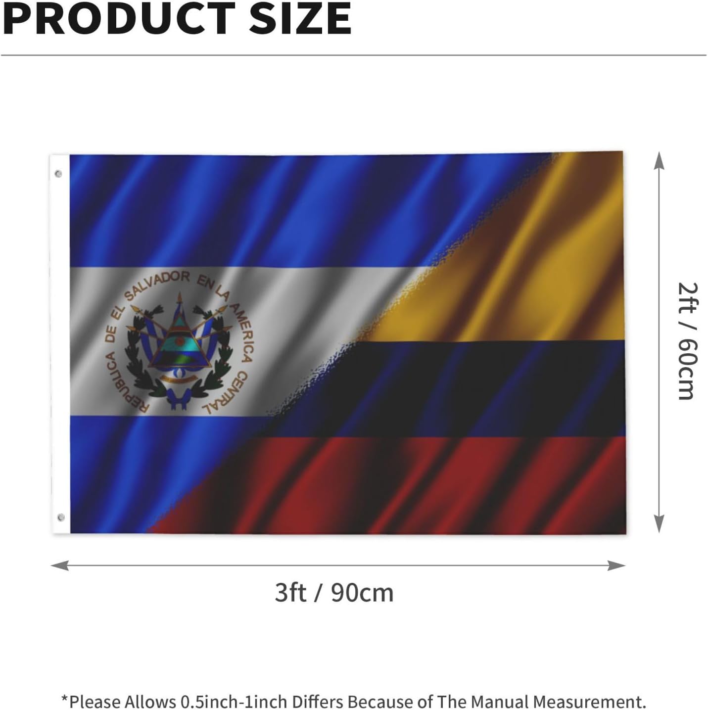Nicaraguan Nicaragua And American Usa Flag 2x3 Ft Flags Double-Sided Printing Outdoor Indoor Decoration Country Flag 2x3 Foot Polyester Banner
