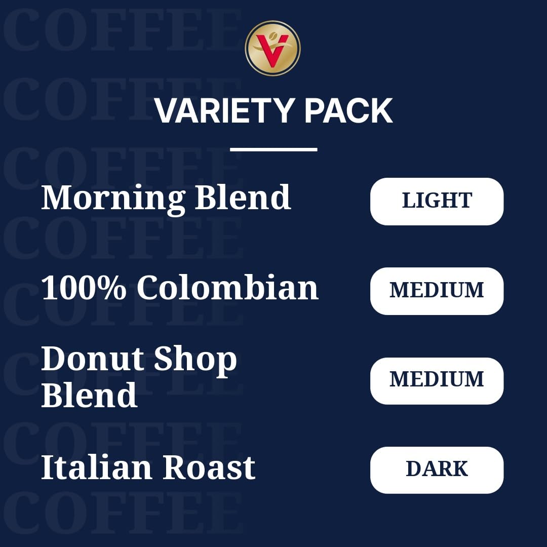 Victor Allen's Coffee Donut Shop Blend, Medium Roast, 80 Count, Single Serve Coffee Pods for Keurig K-Cup Brewers | 100% Arabica beans, Compatible with all K-Cup brewers, Kosher-OU (Pareve), 90-150mg caffeine per serving
