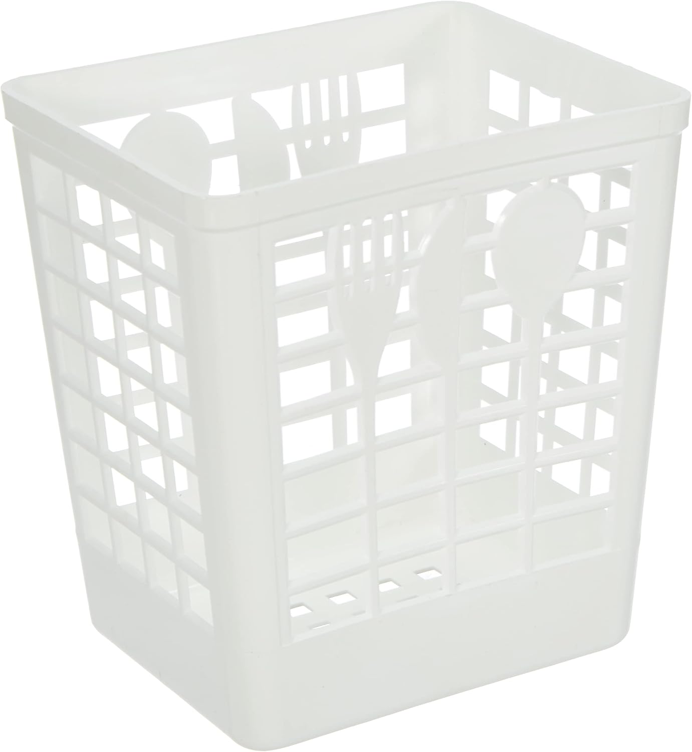 Kimmel Medium White Plastic Cutlery Drainer