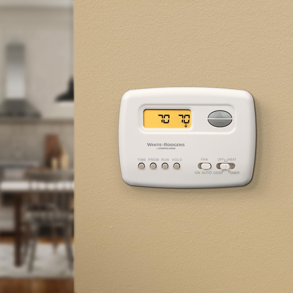White-Rodgers 70 Series 5-2 Day Digital Programmable Thermostat, 1F72-151