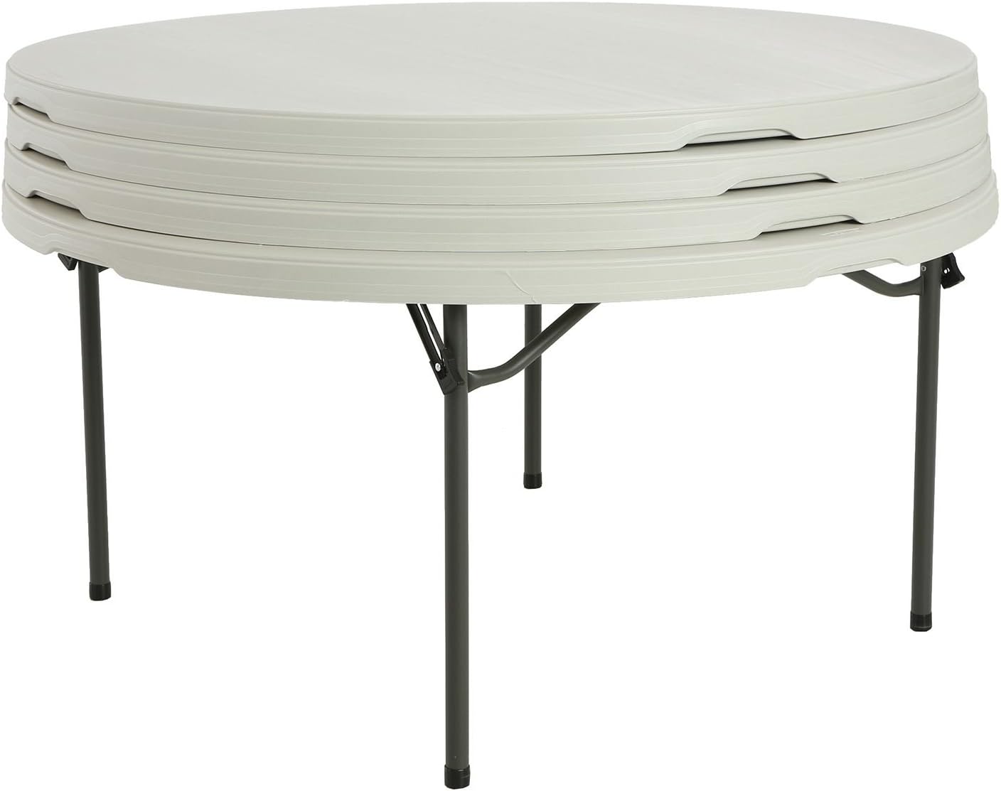 LIFETIME 480301 Commercial Round Folding Table (4 Pack), 5', White