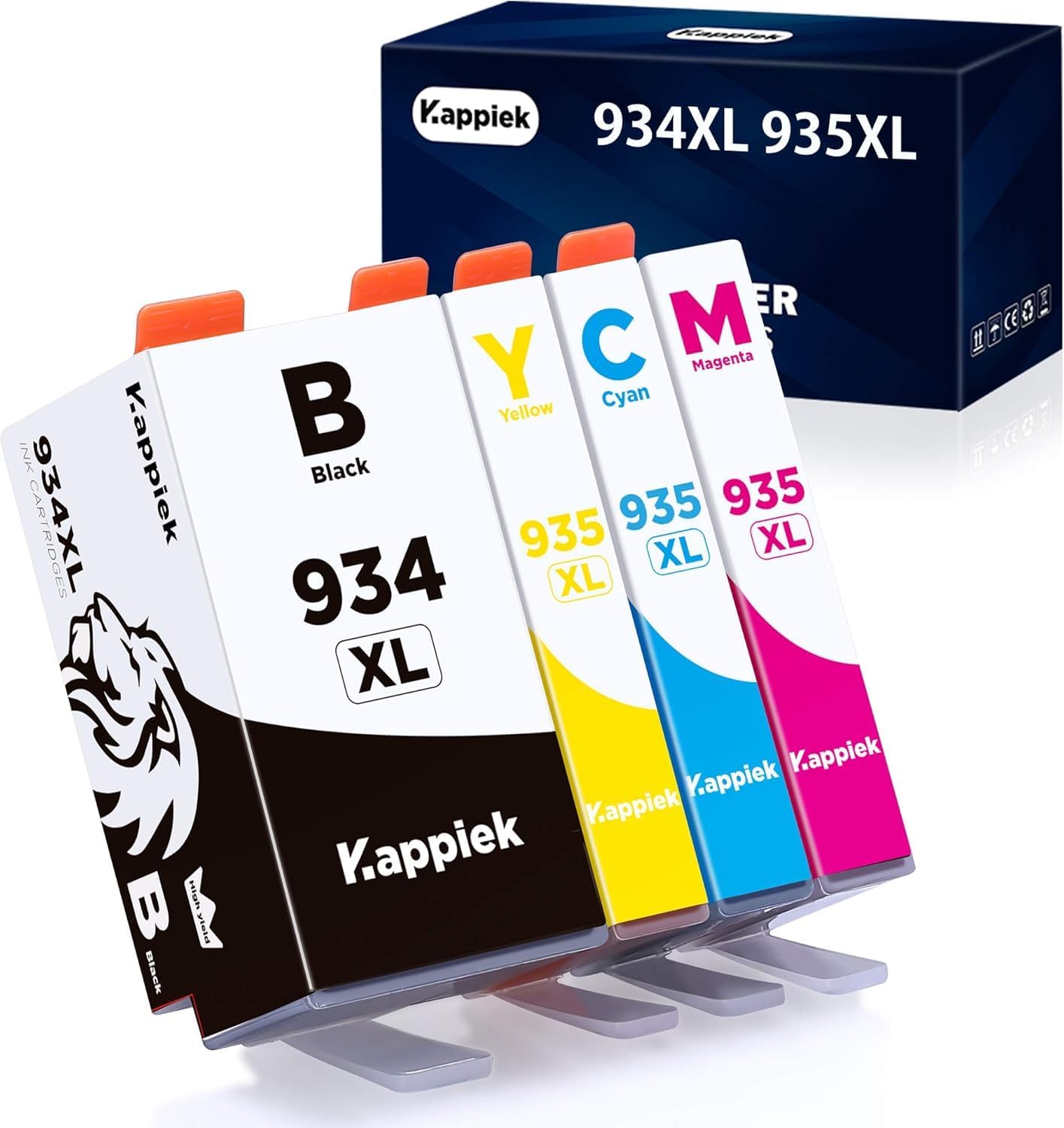 934XL 935XL Compatible Ink Cartridge Replacement for HP 934 and 935 Ink Cartridges for HP Officejet Pro 6830 6230 6815 6835 6812 6820 6220 Printer