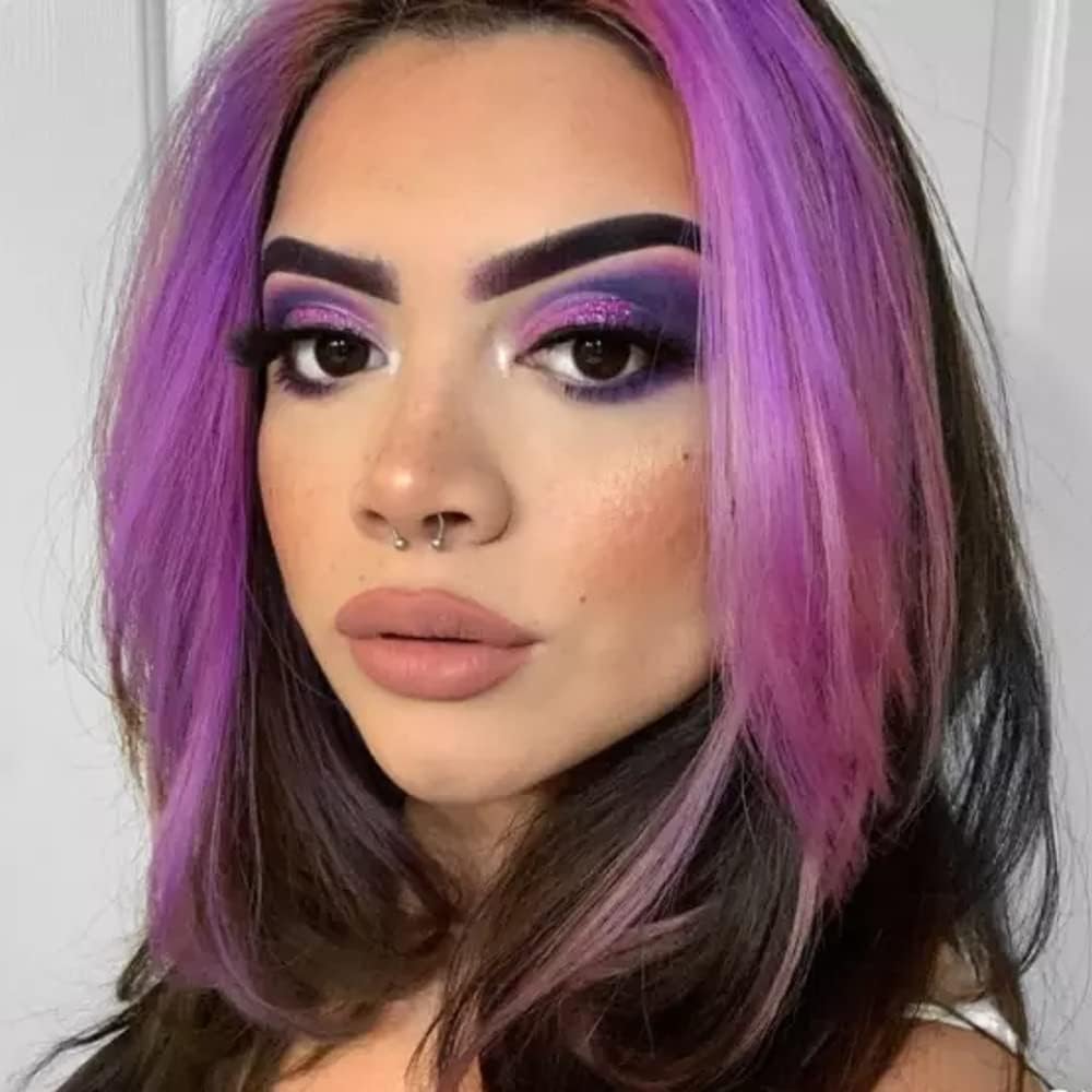 MANIC PANIC Cotton Candy Pink Hair Color - Amplified - Semi Permanent Hair Dye - Bright Pink Cool Toned Color - Glows in Blacklight - Vegan, PPD & Ammonia-Free - For Coloring Hair on Women & Men