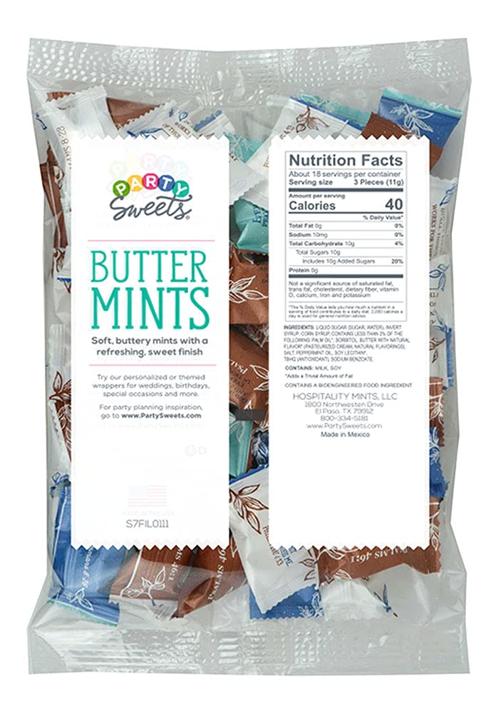 Hospitality Mints Bible Verse Buttermints, Six 7 Oz Bags | Gluten Free & Kosher, Quality you can taste, Taste the difference today!, Gluten Free, Fat Free, Kosher and no Trans Fat