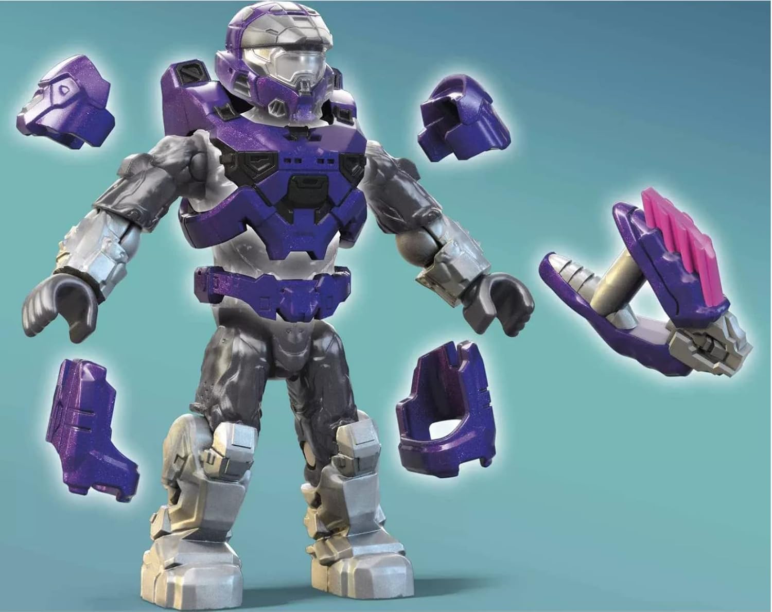 Mega Halo Heroes Construx Pro Builders Series 14 Spartan Mark VII Mini Figure GVP41