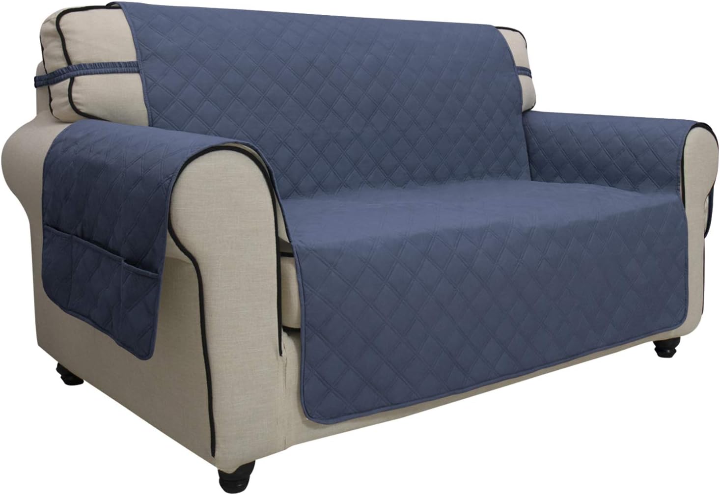Easy-Going Waterproof Non-Slip Couch Cover, Small Recliner, Chocolate