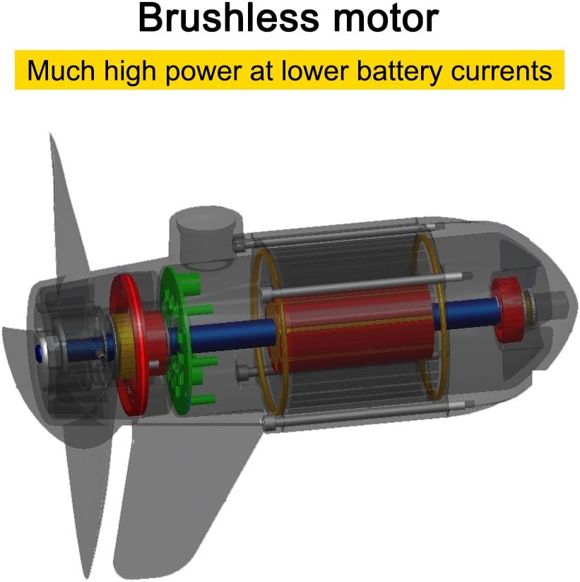 AQUOS Haswing 12V 65lbs 35.5in Brushless Transom Trolling Motor