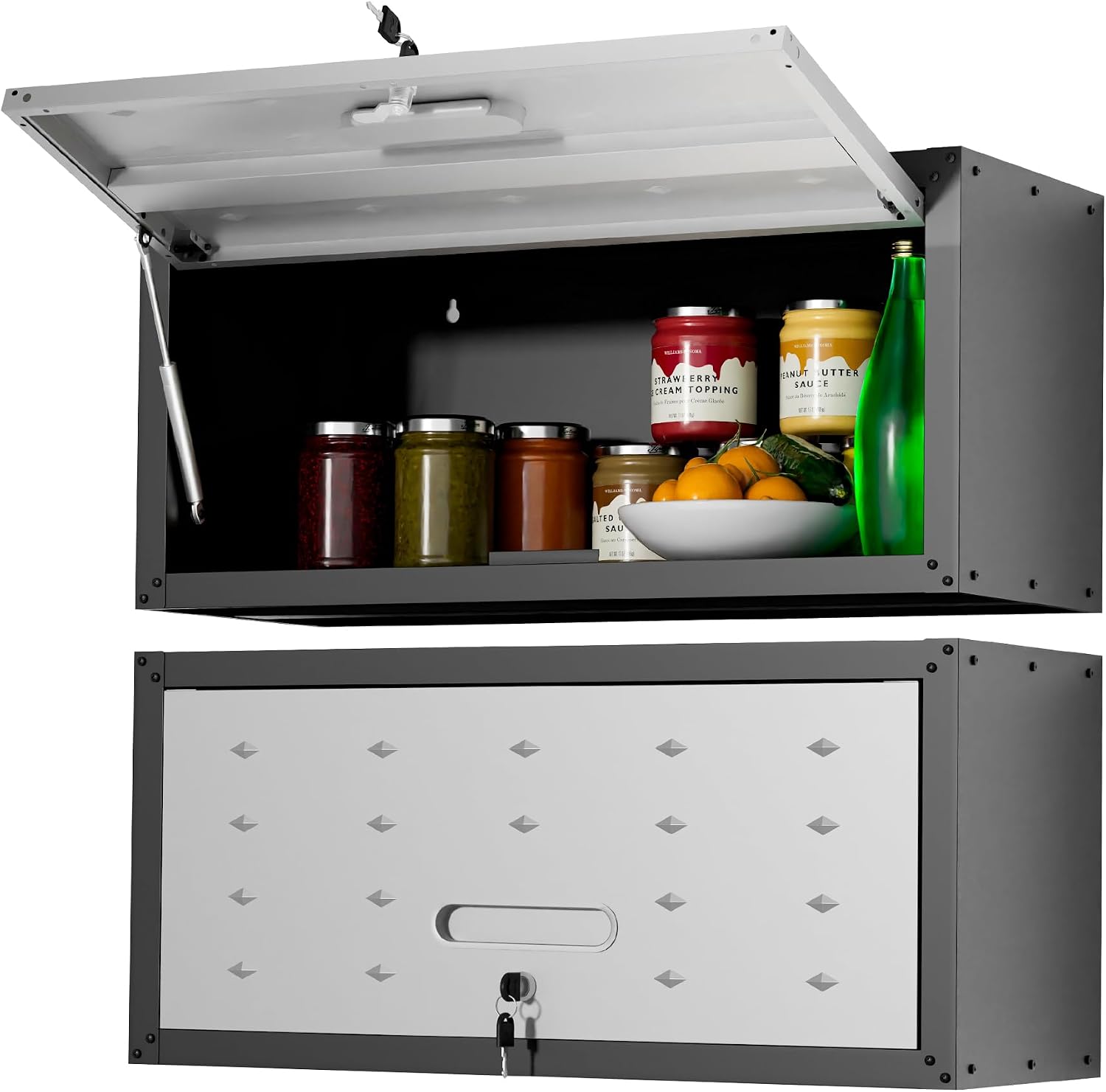 Garage Cabinets,Metal Garage Storage Cabinet with Wheels,Black Lockable Rolling Tool Cabinet with Drawer and Adjustable Shelves,Heavy Duty Tool Chest for Home Office Utility Room