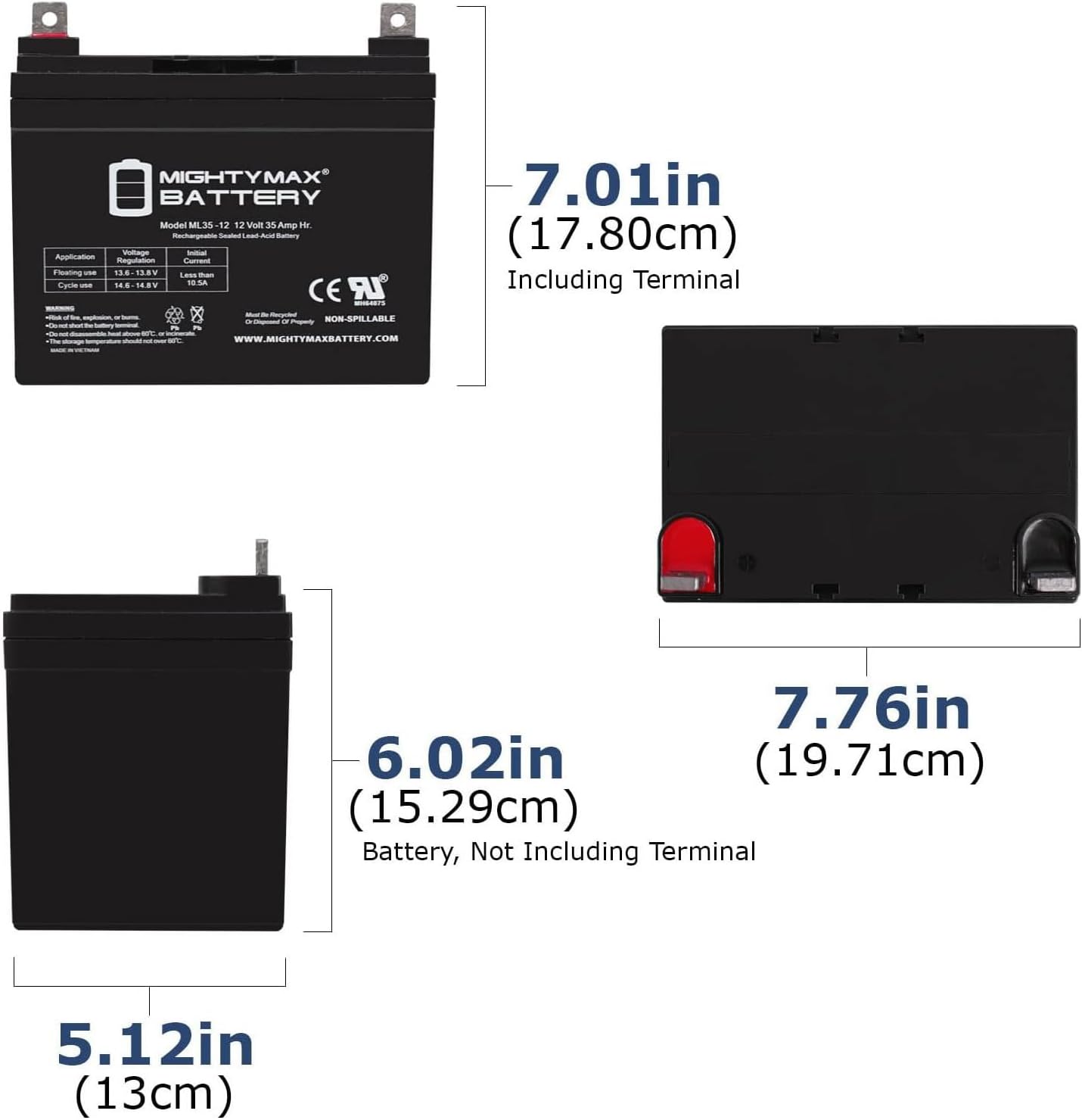 Mighty Max Battery 12V 35AH SLA Battery for John Deere Tractor Riding Mower