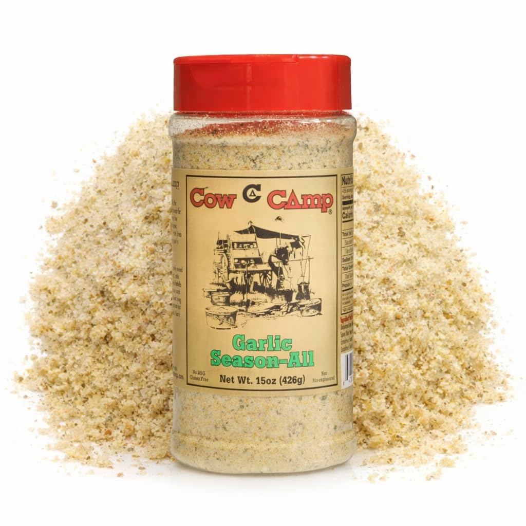 Cow Camp, Seasoning-Garlic, 15 Ounce