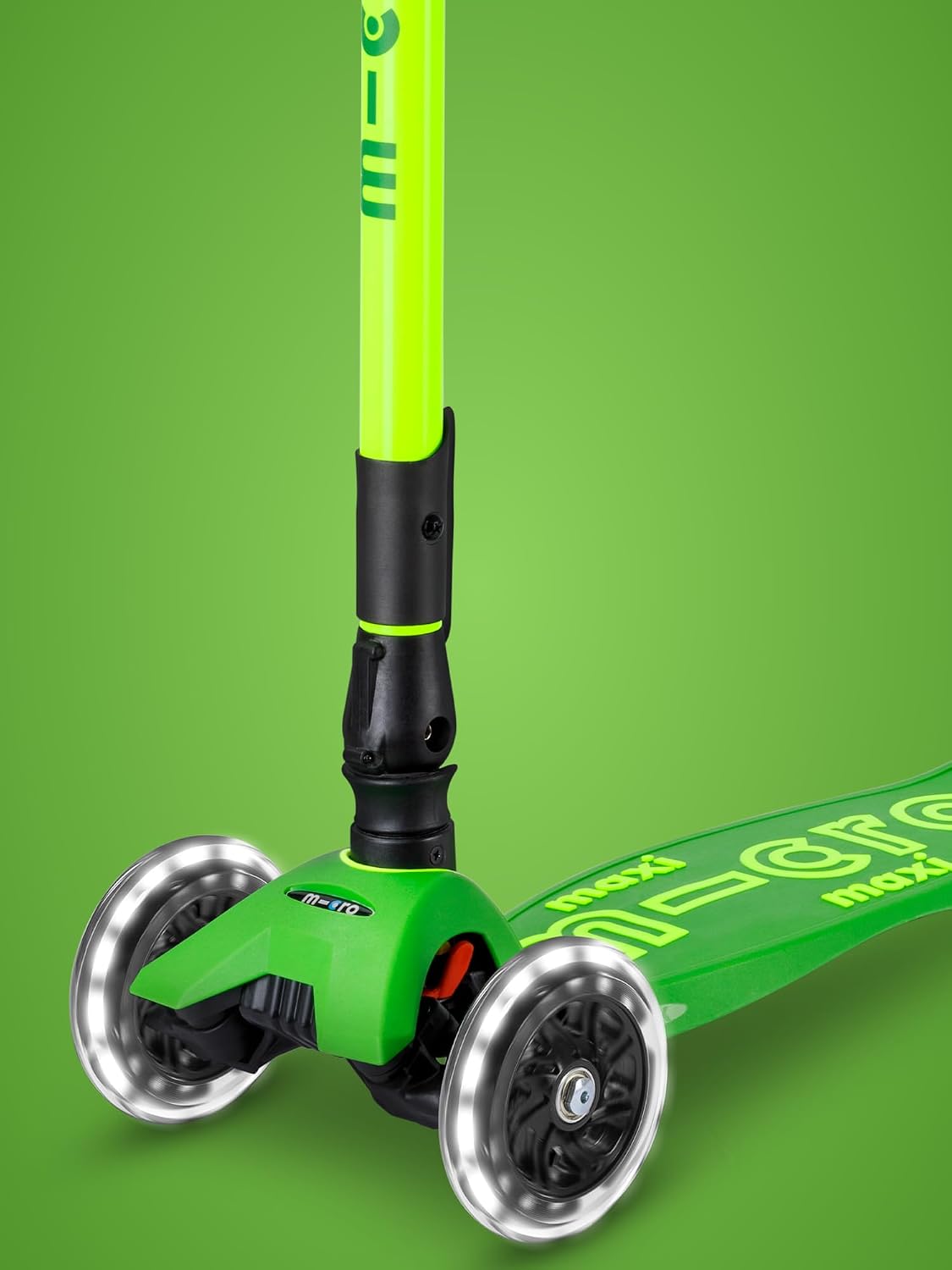 Micro Kickboard | Maxi Foldable LED Kids Scooter for Ages 5-12 | Children