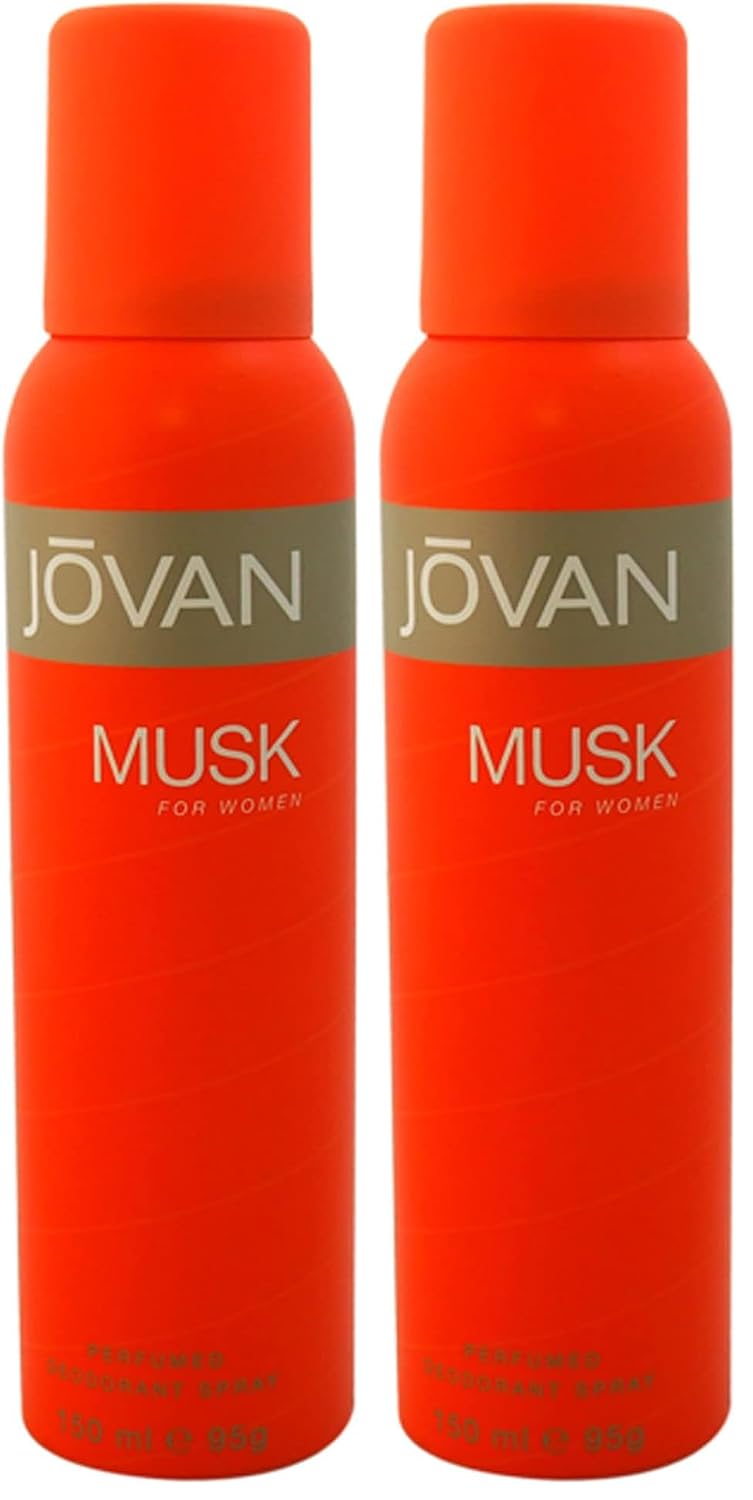 Jovan Deodorant Spray for Women, Musk, 5 Ounce
