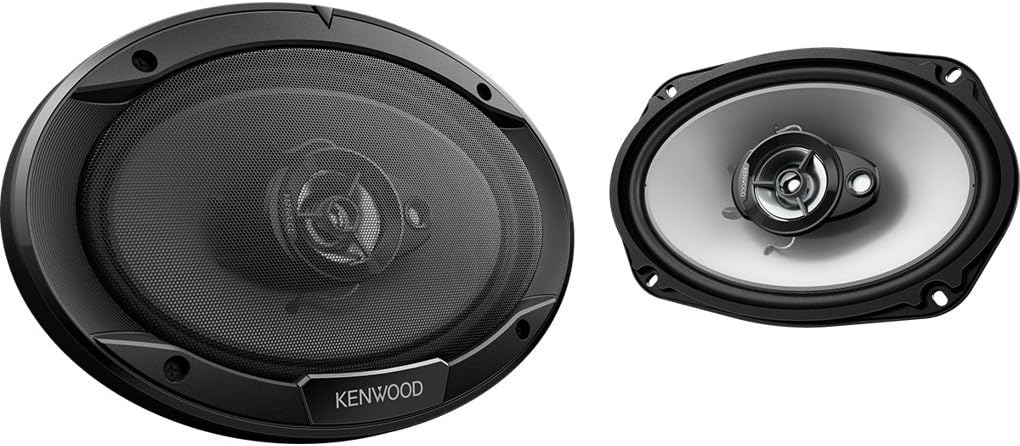 Kenwood Elliptic Speakers 3-Way 15 x 23 cm Black