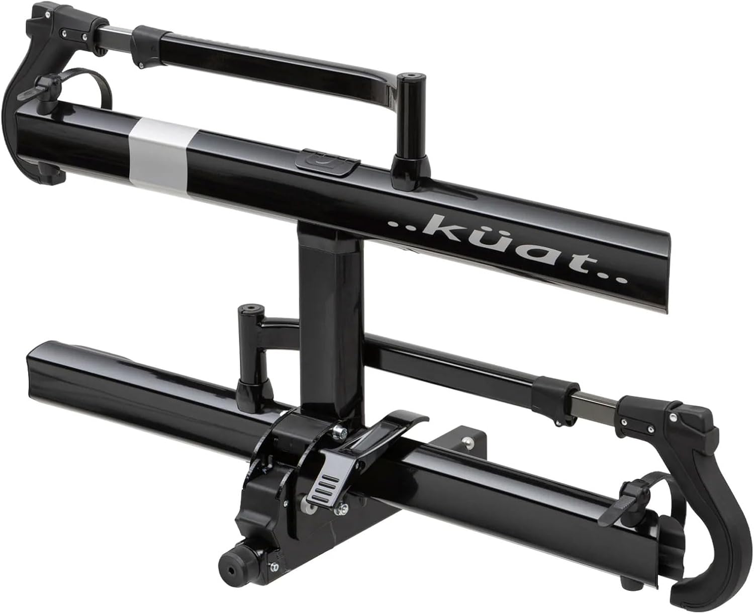 Kuat Sherpa 2.0 Compact 2-Bike Transporting Hitch Rack | Durable Lightweight Aluminum Compact 2-Bike Transporting Hitch Rack w/Cable Lock & Foldable Tire Cradles, 40 Lbs per Tray