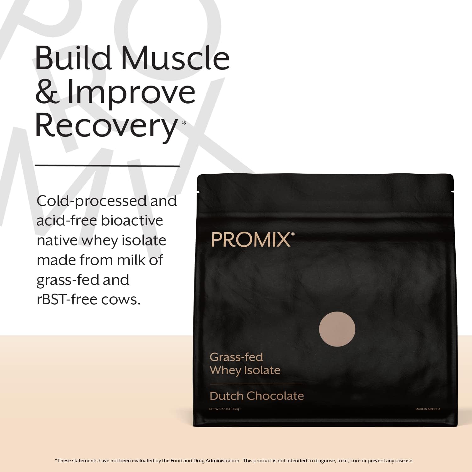 ProMix Nutrition Whey Isolate Powder, Unflavored - 2.5 lb (Pack of 2)