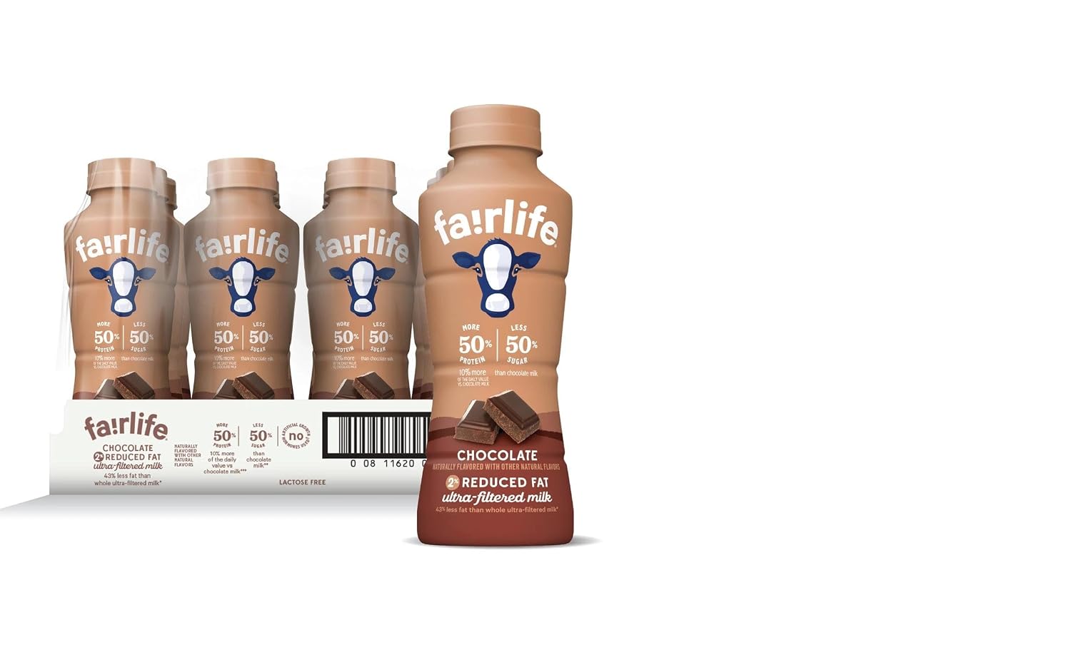fairlife YUP! Low Fat, Ultra-Filtered Milk, Rich Chocolate Flavor, All Natural Flavors (Packaging May Vary), 14 Fl Oz (Pack of 12)