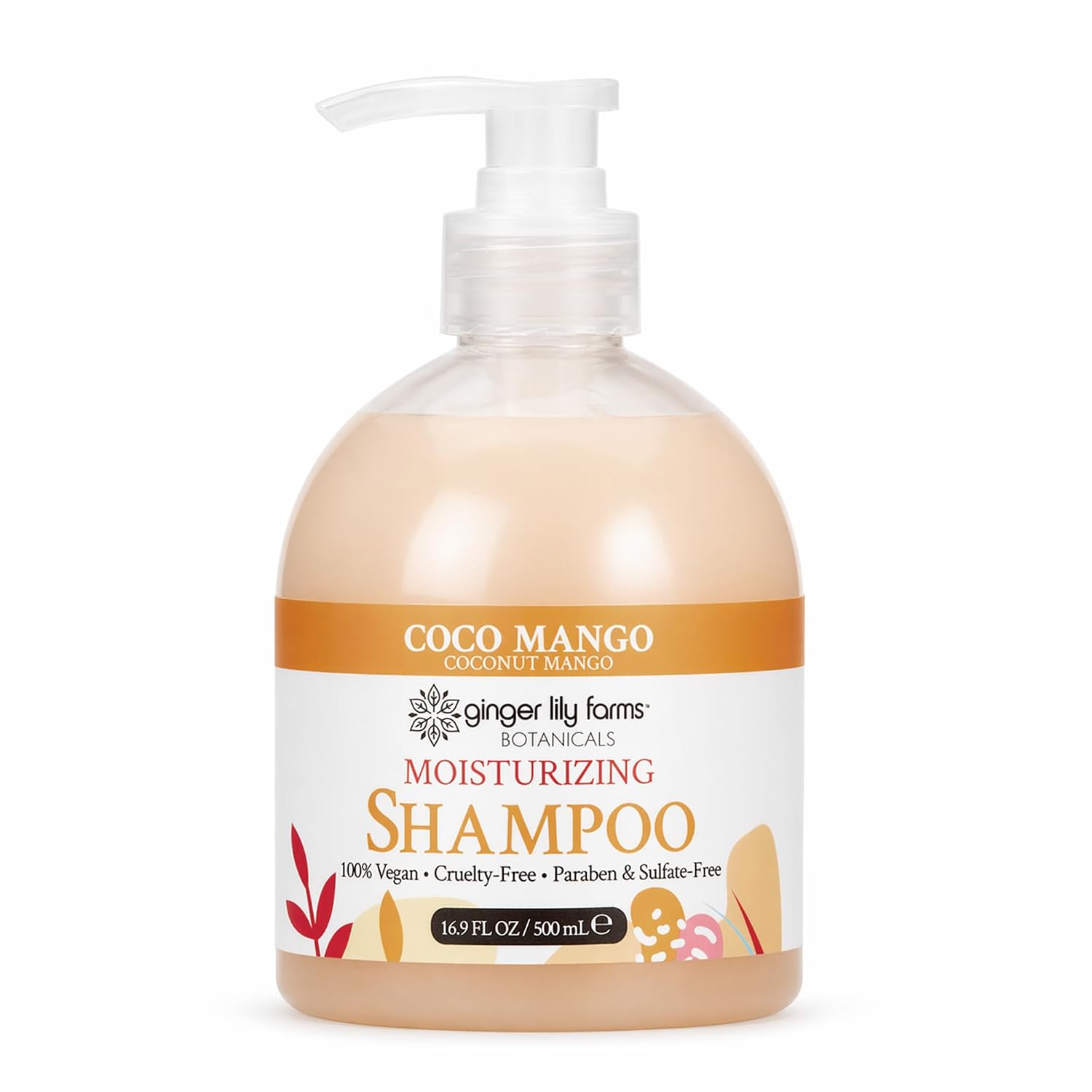 Ginger Lily Farms Botanicals Moisturizing Shampoo for All Hair Types, Coco Mango, 100% Vegan & Cruelty-Free, Coconut Mango Scent, 1 Gallon (128 fl oz) Refill | for Hands, Body & Hair, Moisturizing Wash, Salon Wash, Spa Cleanser, Salon & Spa Essentials, M…