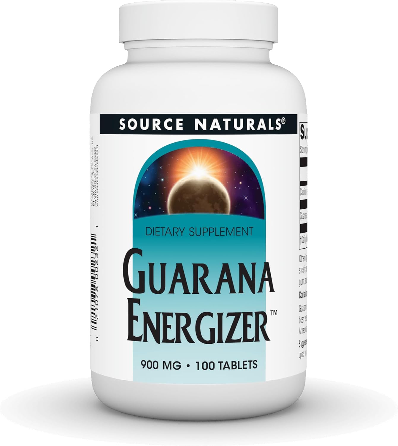 Source Naturals Guarana Energizer, 900 mg -100 Tablets | Energy Booster