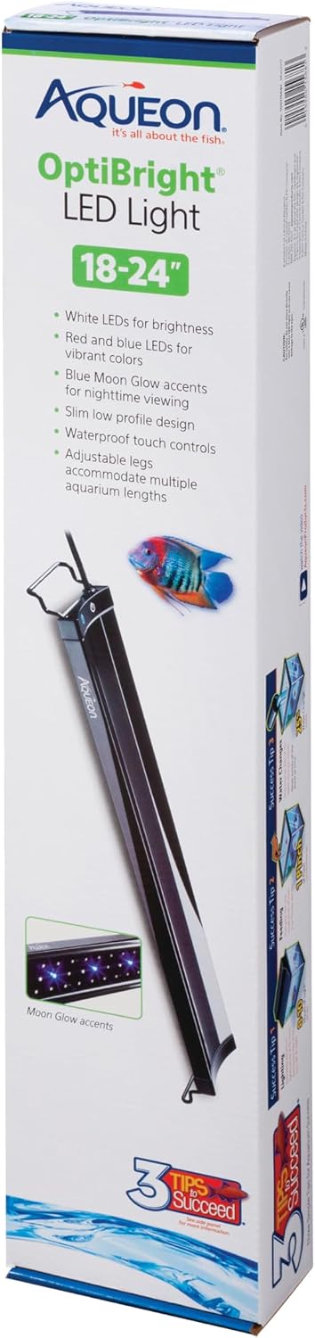 Aqueon LED OptiBright Fish Tank Aquarium Light Fixture, 48-54 Inch