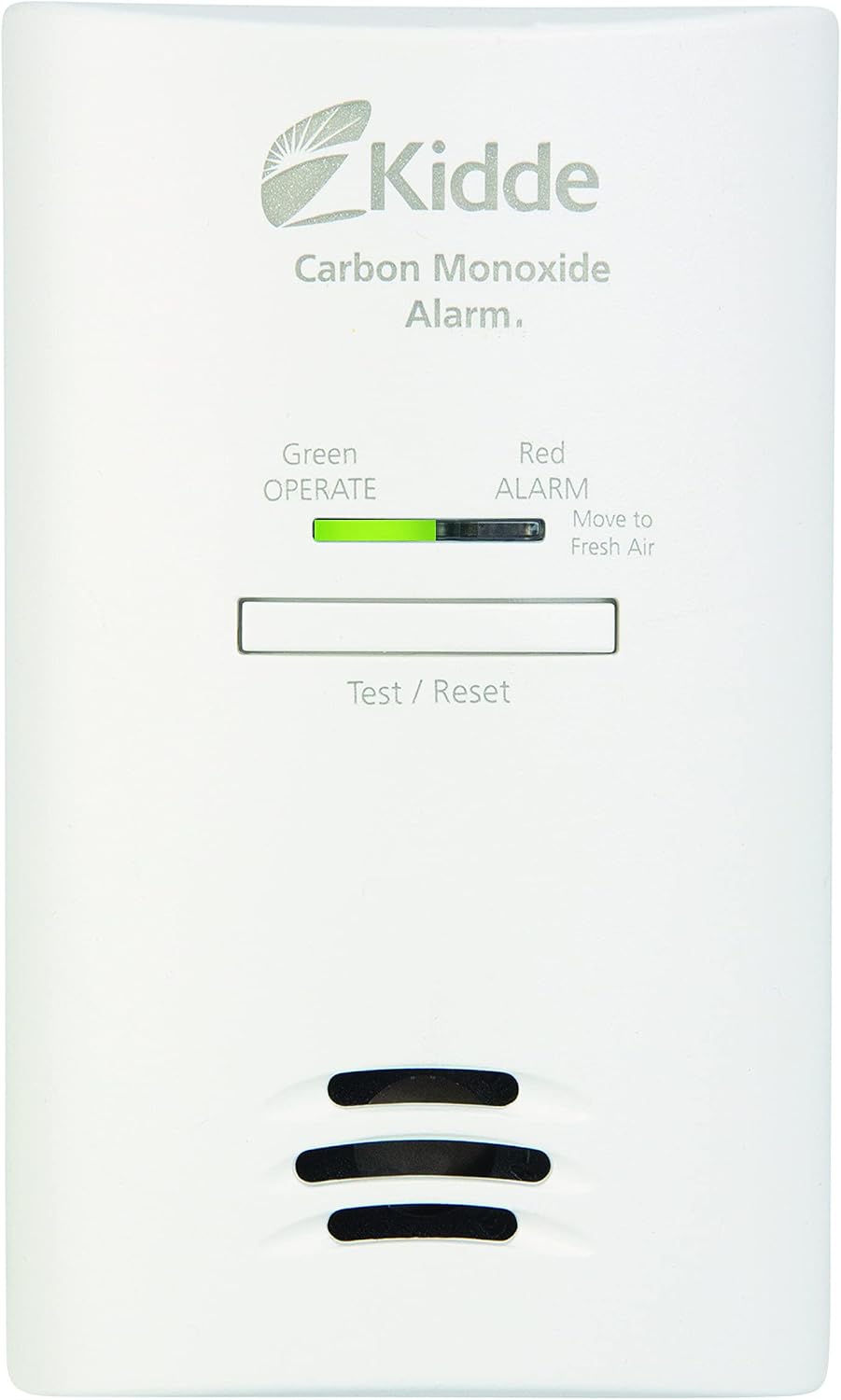 Kidde Carbon Monoxide Detector, Plug-in Wall with AA Battery Backup, Test-Hush Button