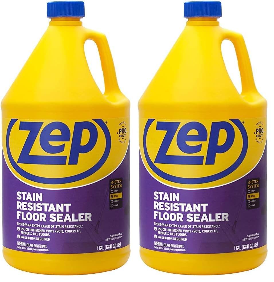 Zep Stain Resistant Floor Sealer - 1 Gallon - ZUFSLR128 - Durable, Long Lasting Seal