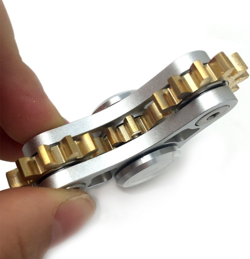 FXCOOLCT Hand Spinner 4 Gear Linkage Fidget Spinner Anti Stress Toys Tri-Spinner Fidget Stress Reducer Anxiety Killing Time Kids Adult Gift