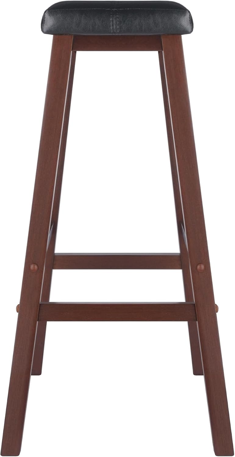Winsome Mona Stool, 24", Antique Walnut