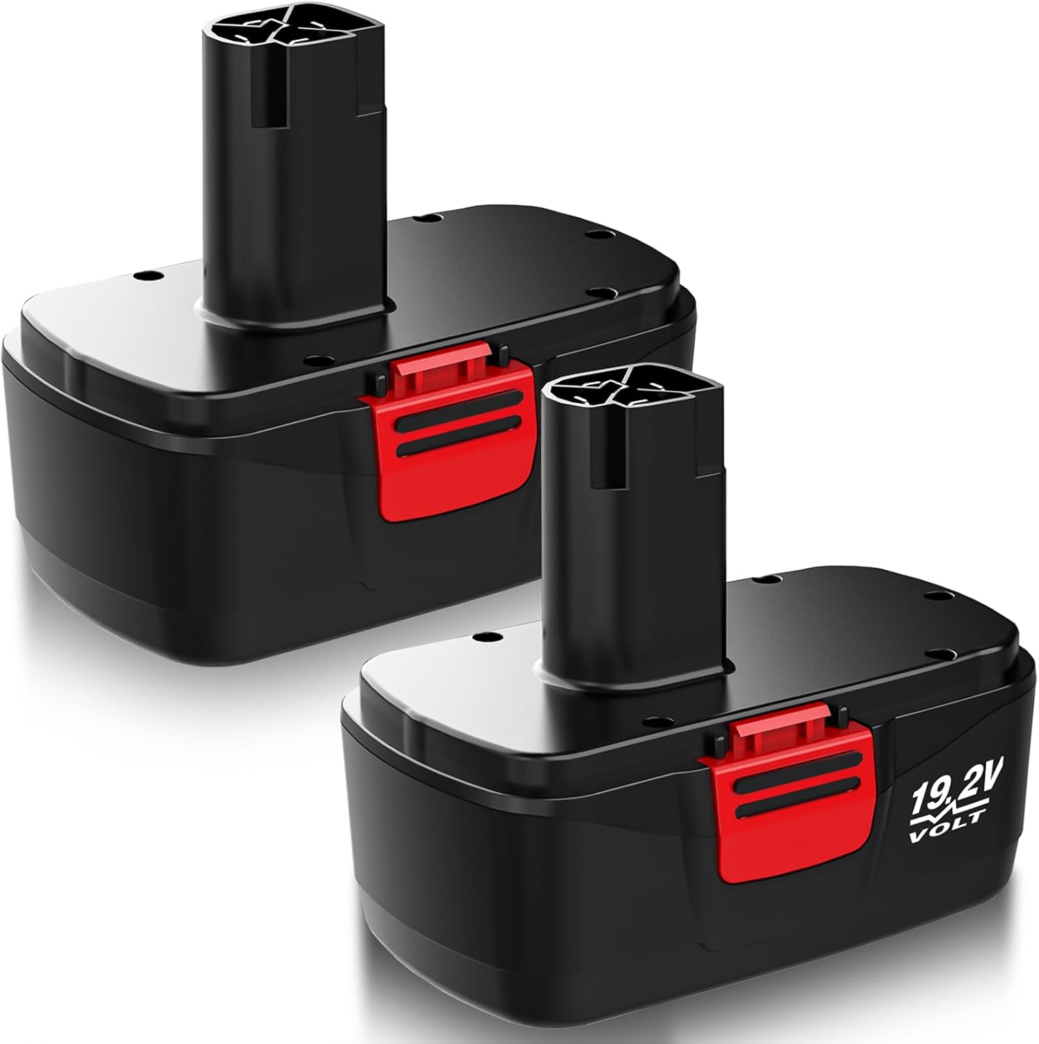3.6Ah Ni-MH Replacement for Craftsman 19.2V Battery (2PC) | Compatible with Craftsman C3 DieHard 130279005 130279003 130279017 315.113753 315.115410 315.11485