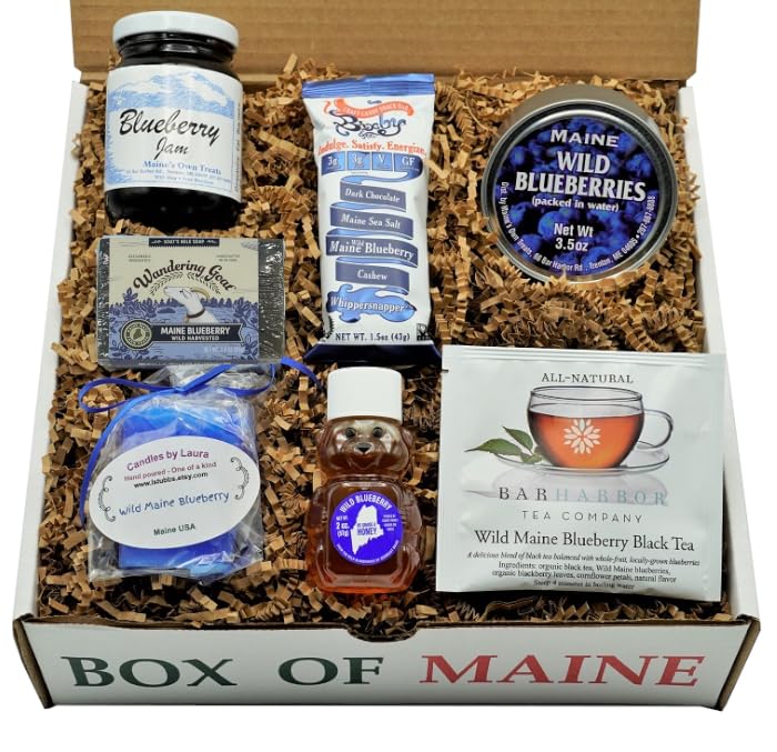 Wild Maine Blueberry Sampler Gift Pack - 7 Count - Maine Made - Great for Holidays & Birthdays
