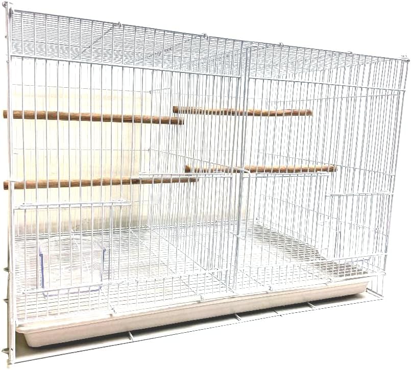 Divider Breeding Cage Aviary Bird Finch Parakeet Finch Flight Cage 24" x 16" x 16"