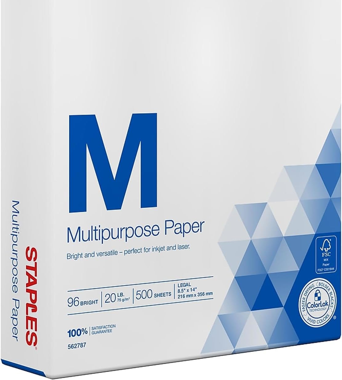 Staples 11-Inch X 17-Inch Multipurpose Paper 20 Lbs. 96 Brightness 500/Ream