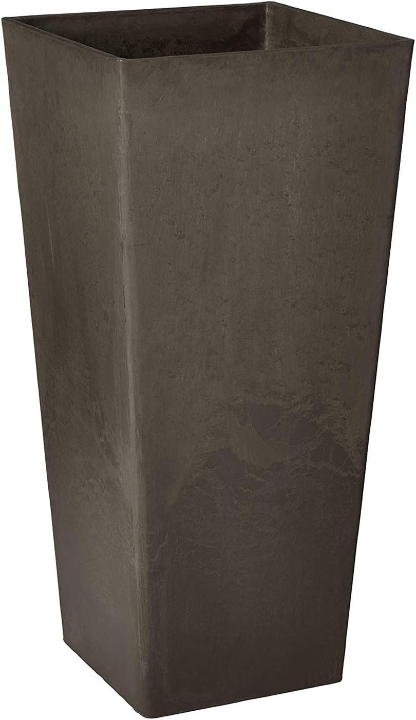 Arcadia Garden Products PSW FS32TP Contempo Tall Square Planter, 13 by 13 by 28-Inch